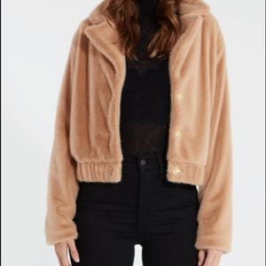 Faux Fur Cropped Jacket